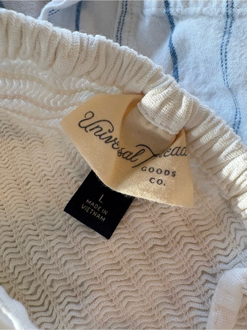 White Linen Summer Dress V-Neck Spaghetti Strap - Picture 2 of 9